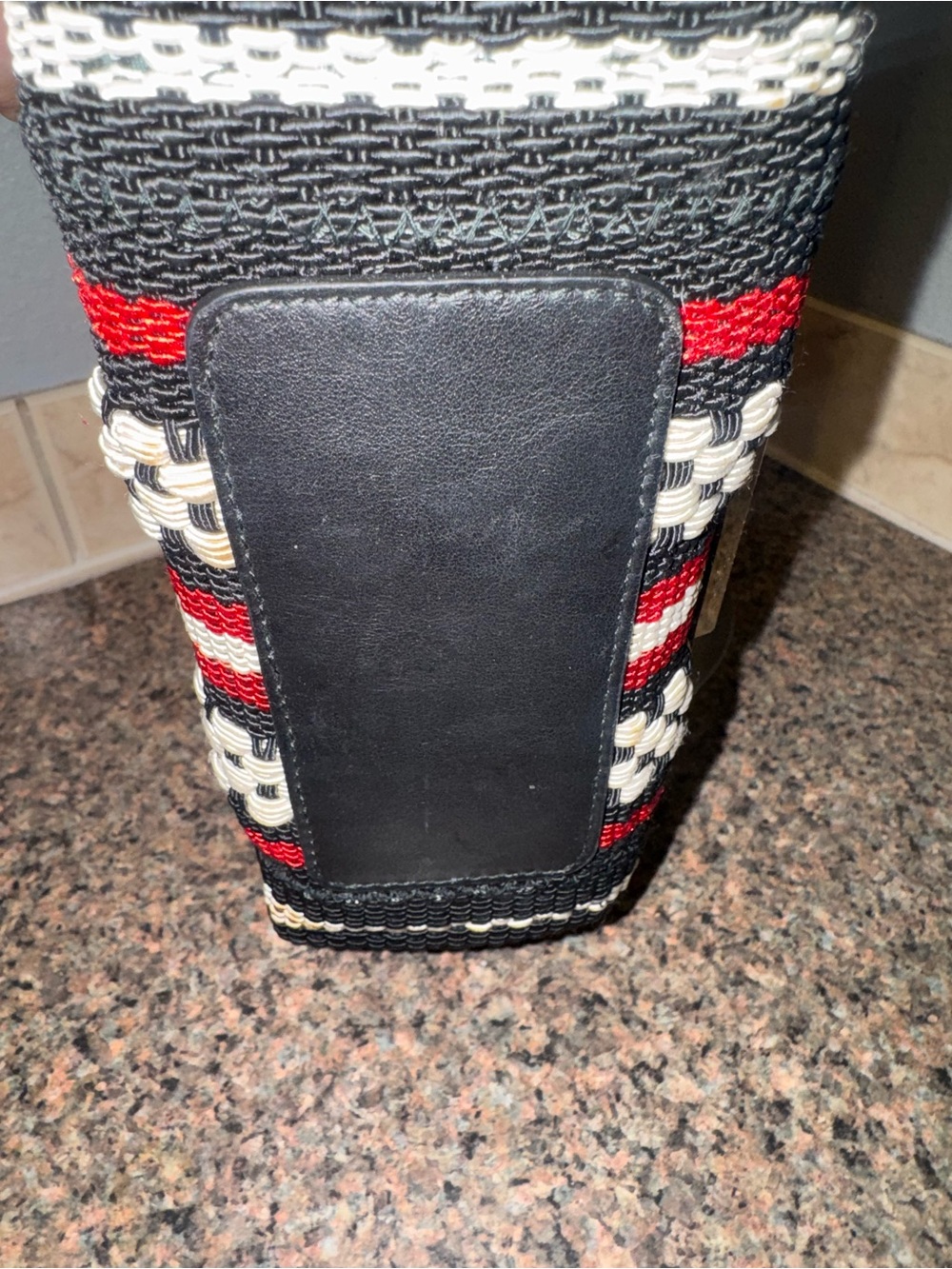 FURLA Metropolis RARE!!! Woven Stripe Crossbody Shoulder Bag - Picture 7 of 11